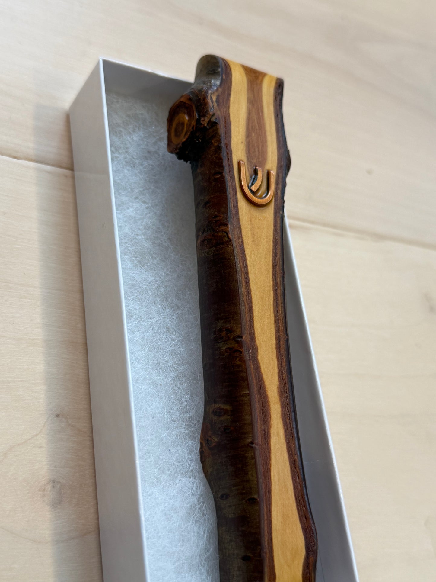 Mezuzah case with Copper Shin - Brian Cantor