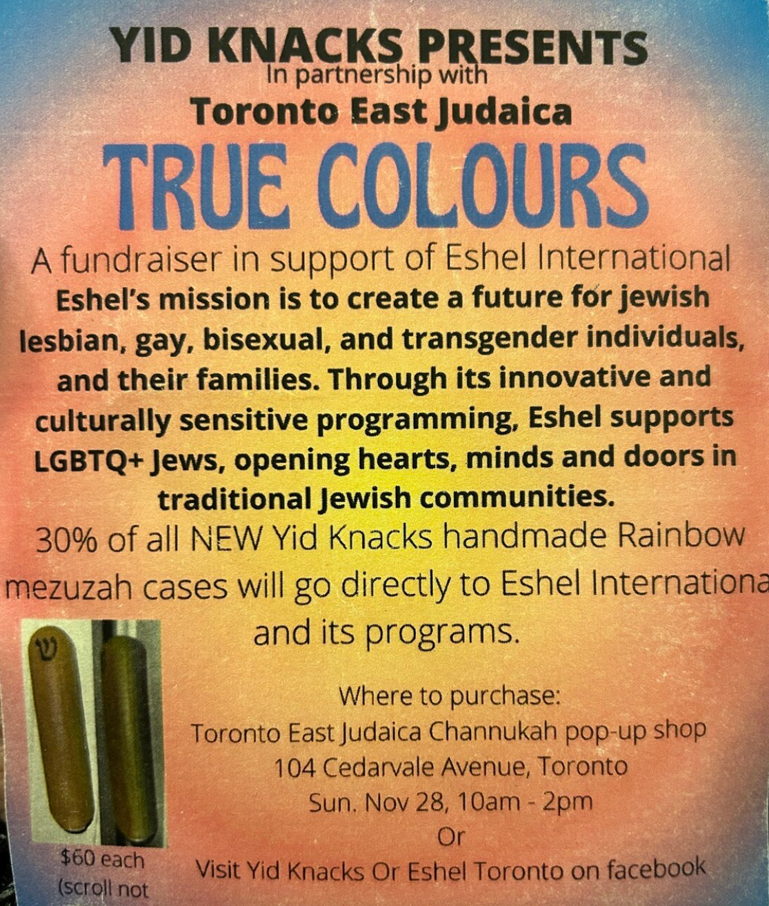 Rainbow Mezuzah by Yid Knacks