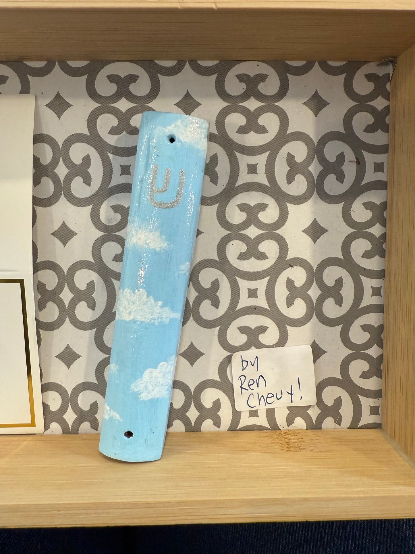 Handmade/painted Mezuzot cases - Ren Cheuy