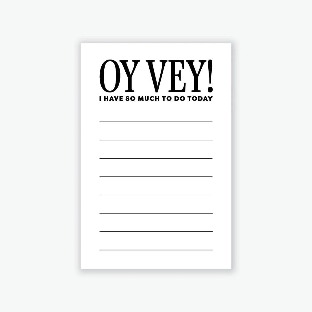 Oy Vey notepad - Everyday Yiddish