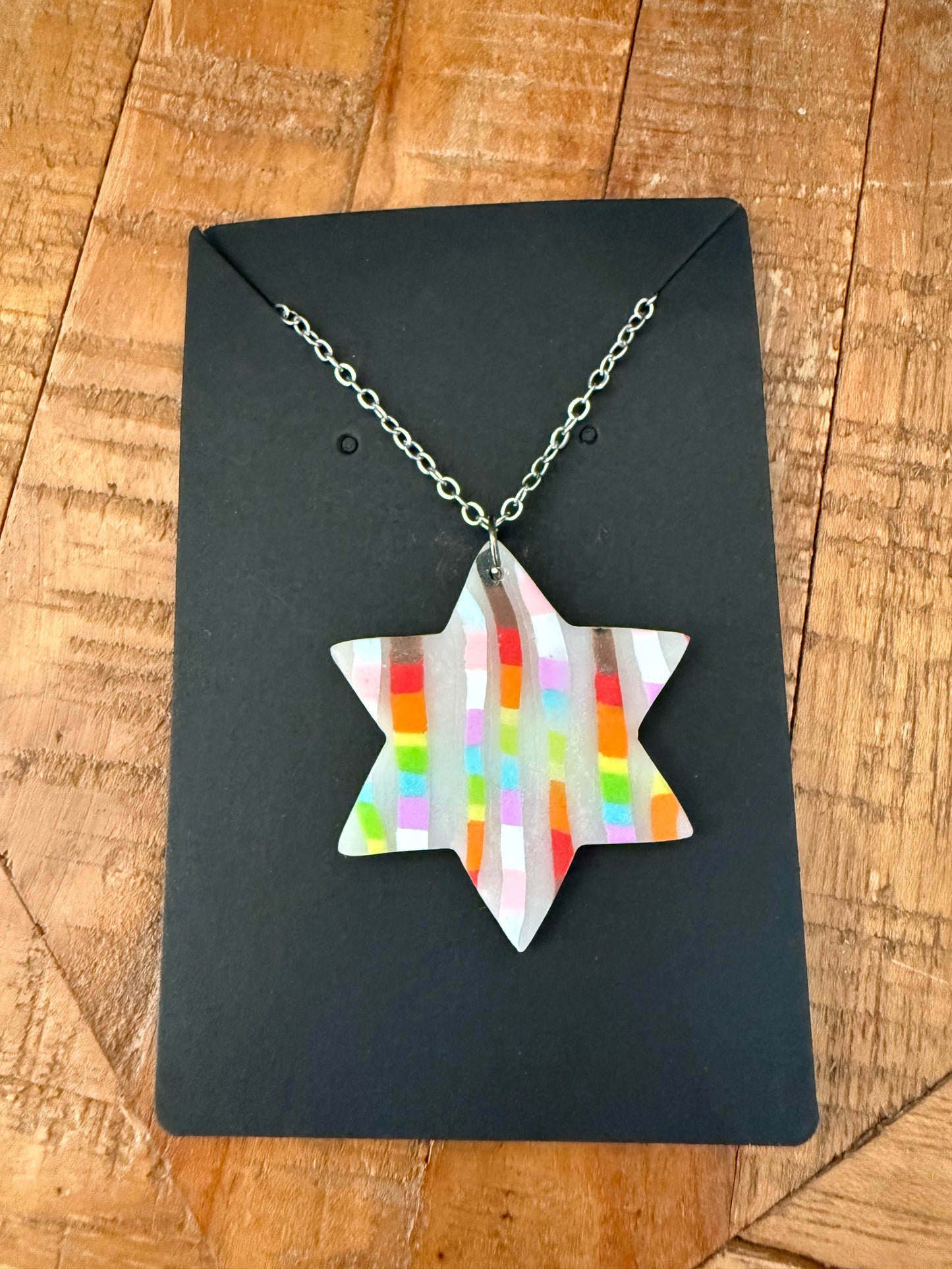 Progress Pride Star Necklace - Water & Saltness Designs