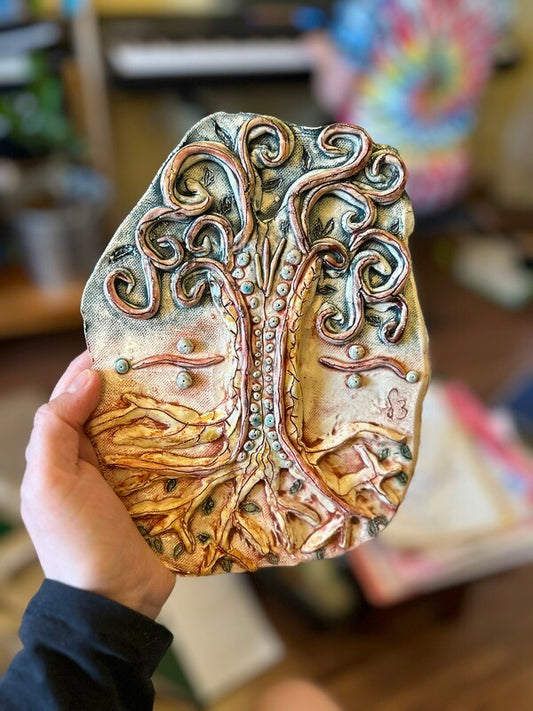 Tree of Life Ceramic Tile (reversible) - Annie Matan